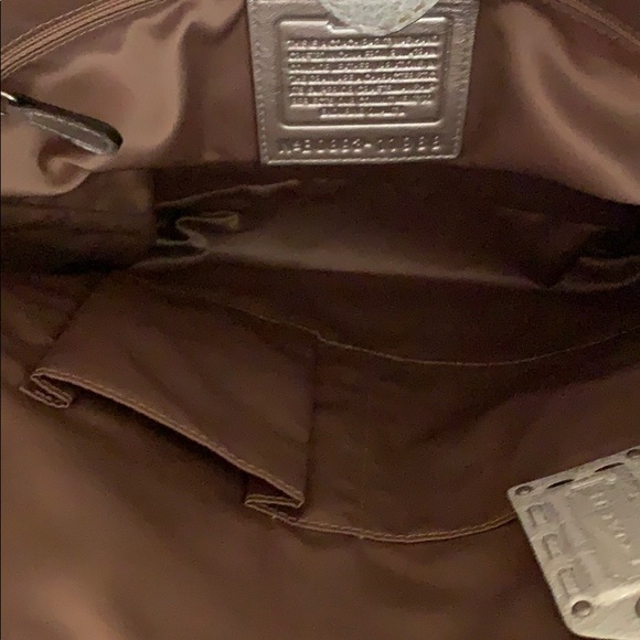 COACH LEGACY THOMPSON Woven Metallic Tote 11988 - Picture 4 of 4